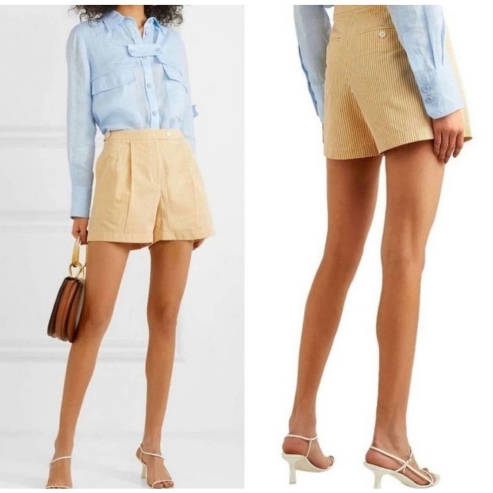 Tory Burch Striped Cotton Shorts in Buddy Stripe Women's Size 00 NWT